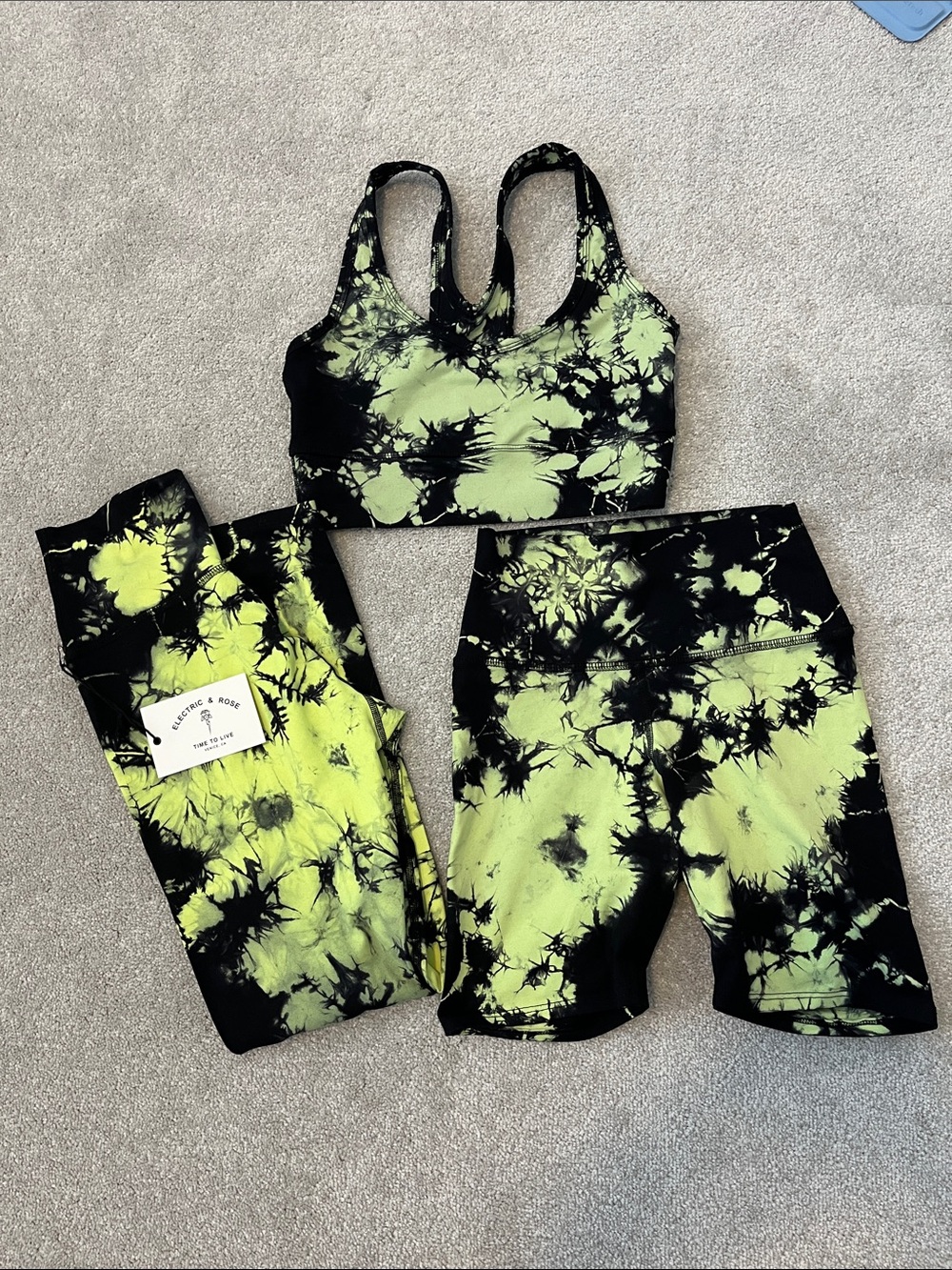 Electric & Rose Tie-Dye Active Set